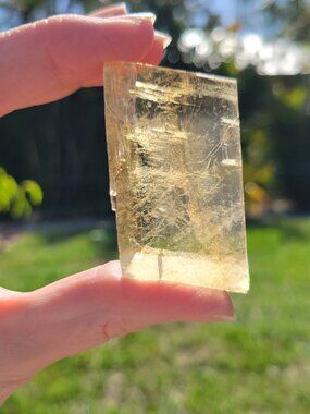 Honey Calcite Free Form Transparent Rainbows (HC200)